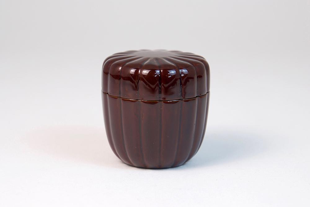 ■2.2中棗　菊彫　溜内黒　ＳＲ-193