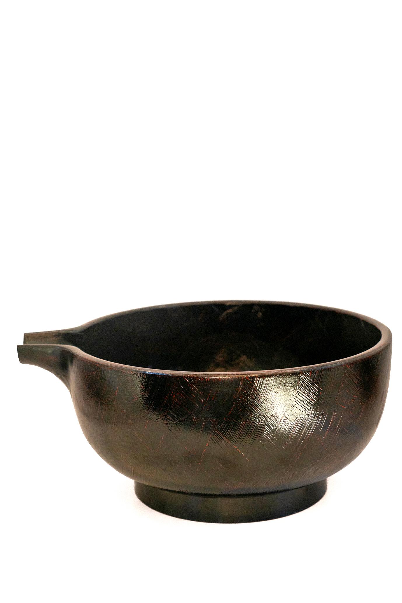 国産山中塗　SH-0169 8.0片口ワインクーラ　錆　曙