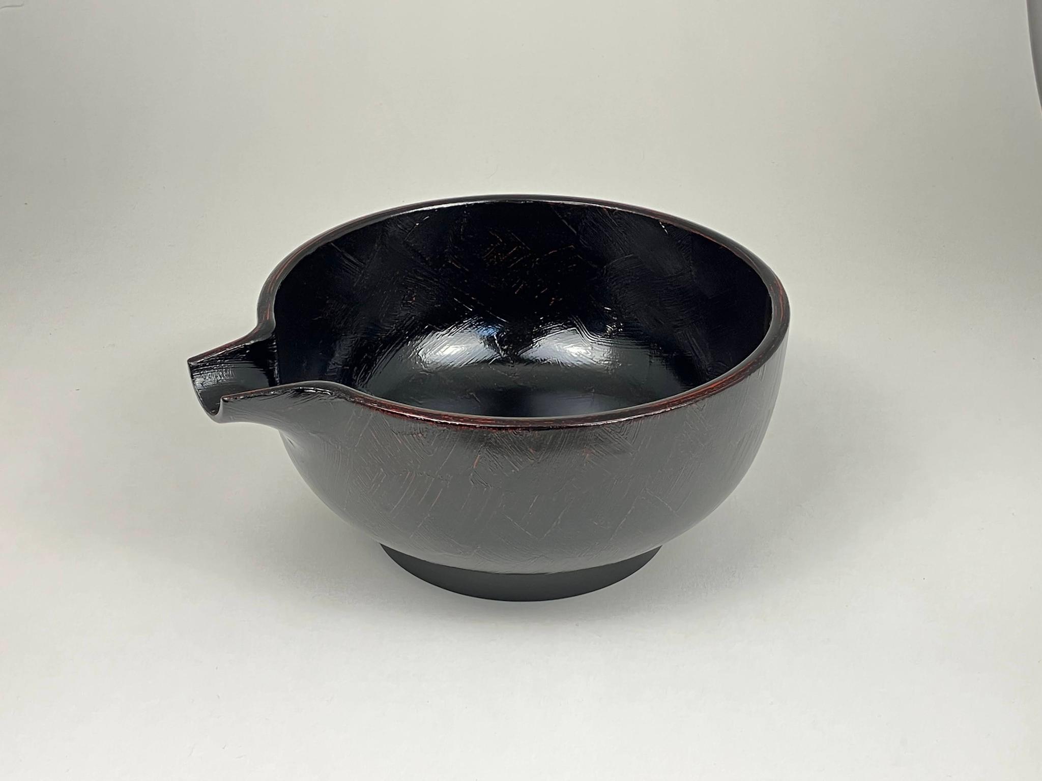 国産山中塗　SH-0169 8.0片口ワインクーラ　錆　曙 | 2枚目